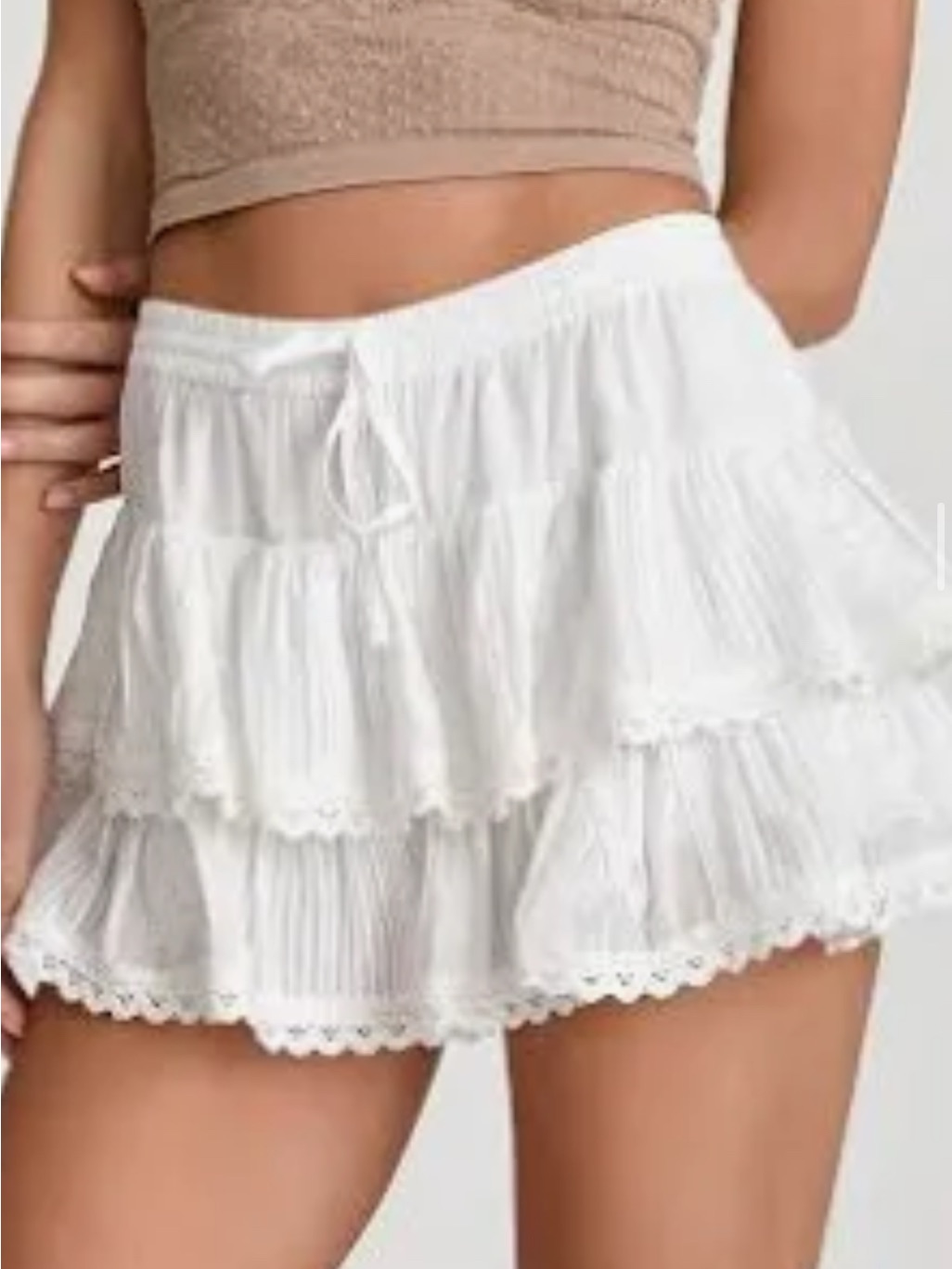Muche & Muchette Blue Tiered Mini Skirt
